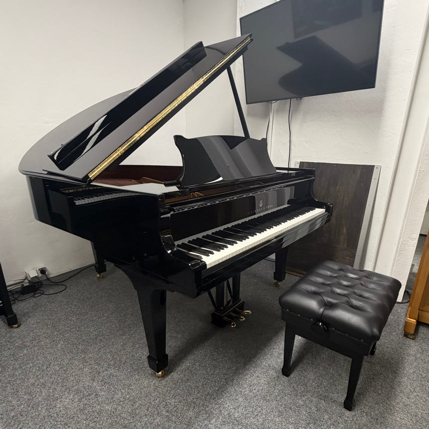 Steinway & Sons Flügel Mod. O schwarz poliert Occasion Bj. 1985, original in Hamburg gefertigt Bestzustand mit Klavierbank (gebraucht) - Musik-Ebert Gmbh