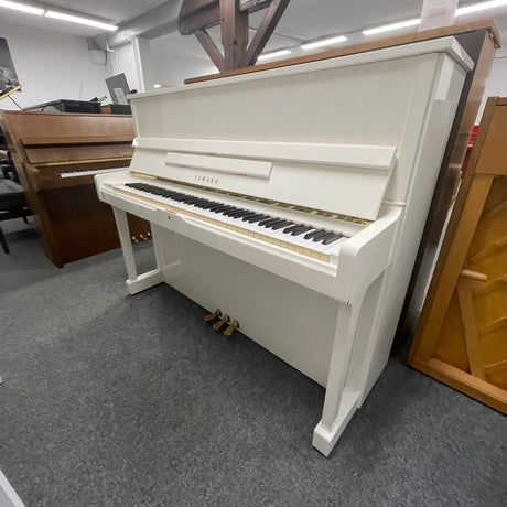 Yamaha SU-118 Klavier weiss poliert Baujahr 1988 (gebraucht)