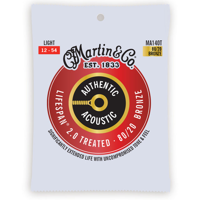 Martin Authentic Acoustic Lifespan 2.0 80/20 Bronze Light 12-54 (MA140T) Verpackung