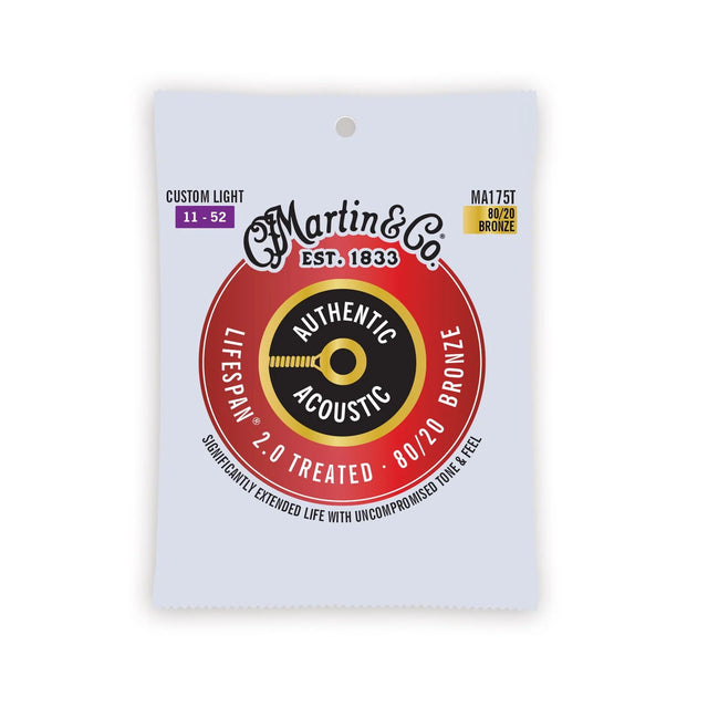 Martin Authentic Acoustic Lifespan® 2.0 Westerngitarre 80/20 Bronze Saitensatz - Musik-Ebert Gmbh