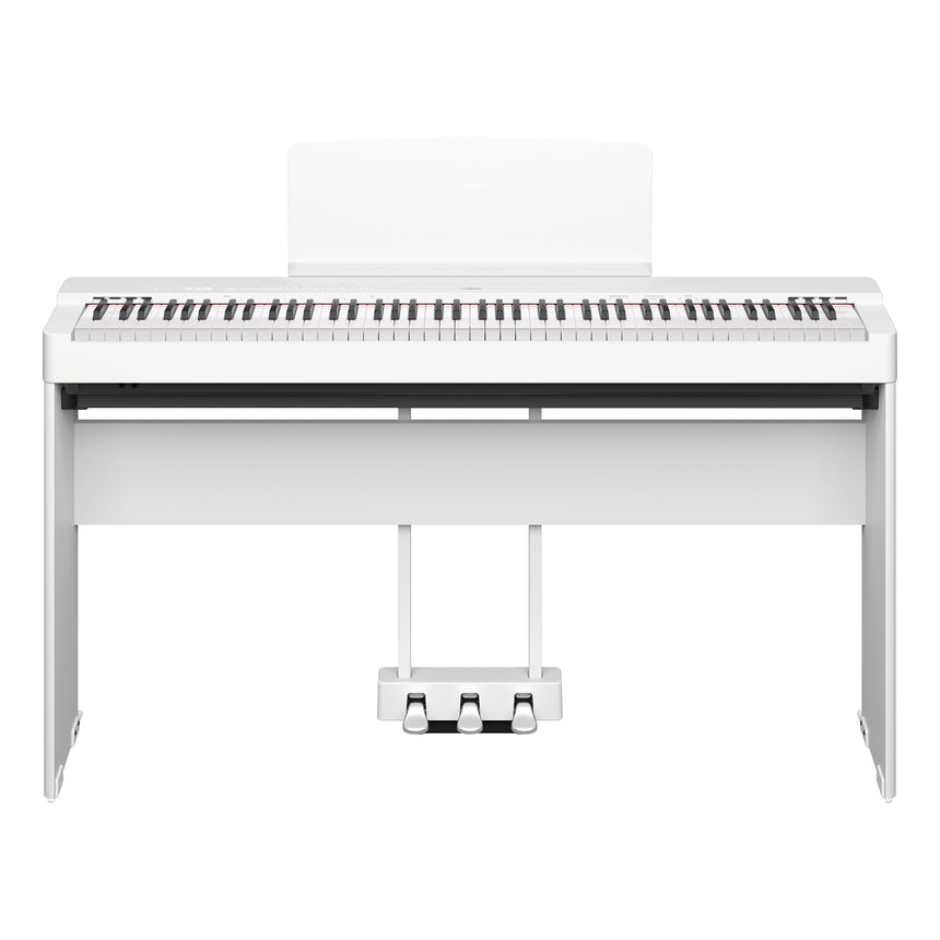 Yamaha P-225 Weiß Bundle mit Ständer, Pedalen und Kopfhörer - Musik-Ebert Gmbh