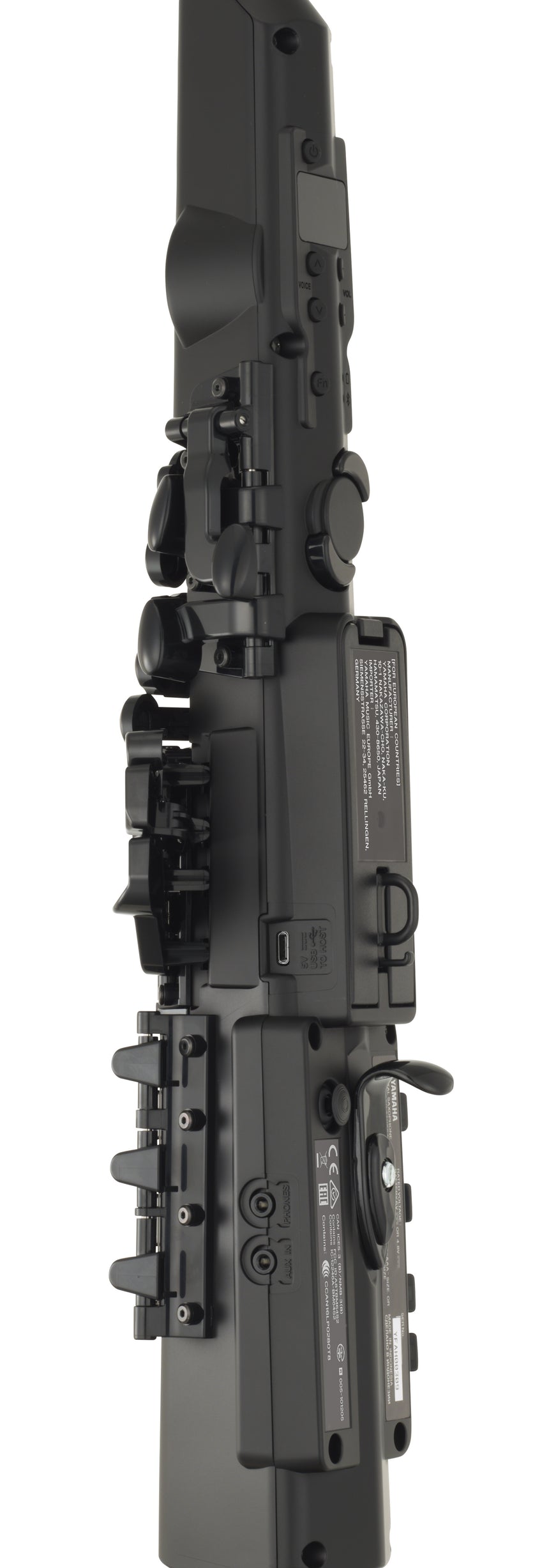 Yamaha YDS-122 digital saxophone – connection detail