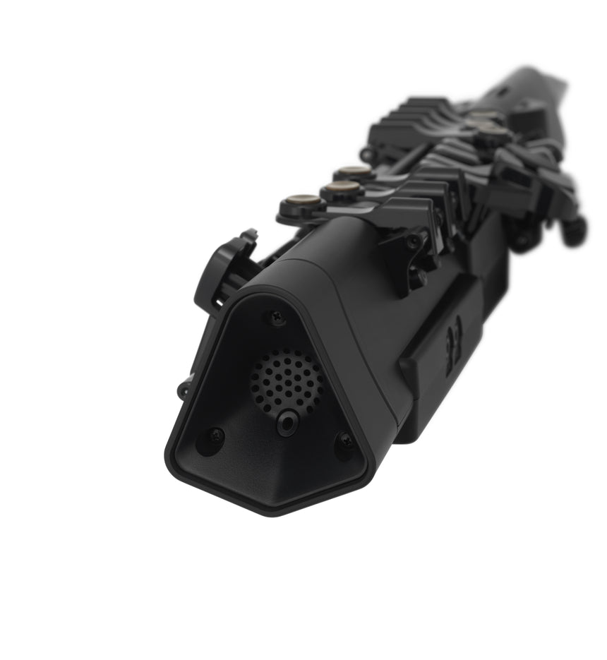 Yamaha YDS-122 digital saxophone – acoustic outlet detail