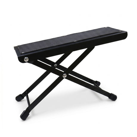 Basic Fußbänkchen – schwarzes Gitarren-Fußbänkchen, Dreiviertelansicht