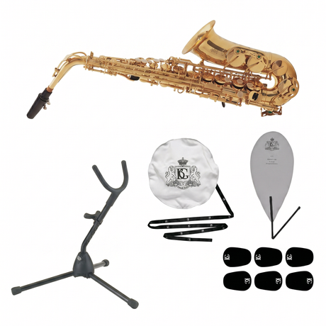 Julius Keilwerth ST110 Altsaxophon-Bundle mit Ständer, Pflegeset & Bissplatten Set-Bild