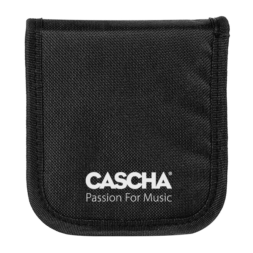 Cascha Ocean Rock Blues Mundharmonika Black 3er Set C-G-G mit Tasche – diatonisch nach Richter, 10 Loch mit Phosphor-Bronze-Stimmzungen