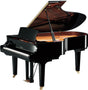 Yamaha C5X SH3 grand piano in polished ebony with open lid and Silent control unit