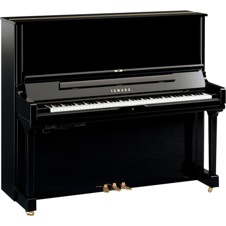 Piano droit Yamaha YUS3 TA3 noir poli avec commande TransAcoustic