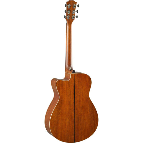 Yamaha AC5M ARE, Vintage Natural – Rückansicht mit Mahagoniboden.