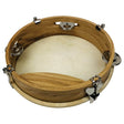 Migma 879/071 Tambourin, 20 cm, Naturfell und Holzrahmen – Innen- und Unterseite mit Spannschrauben