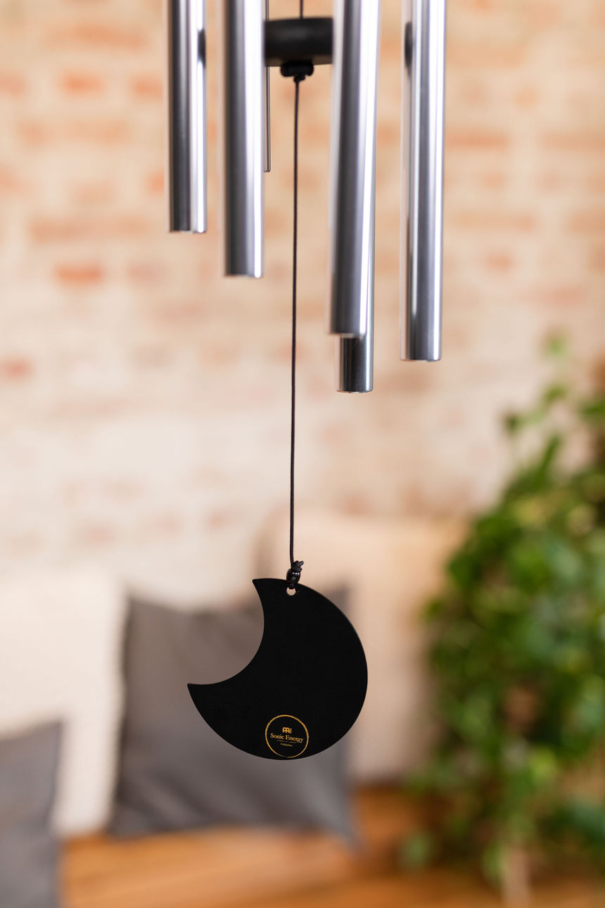 Silver Meinl Sonic Energy MMC32S Moon Meditation Chime, 32 inches – moon pendulum detail