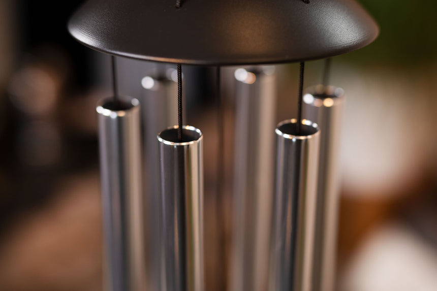 Silver Meinl Sonic Energy MMC32S Moon Meditation Chime, 32 inches – open chime tube detail