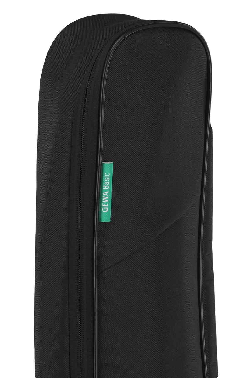 GEWA Basic 5 Konzertgitarrentasche 4/4 in Schwarz – Detail des oberen Taschenbereichs