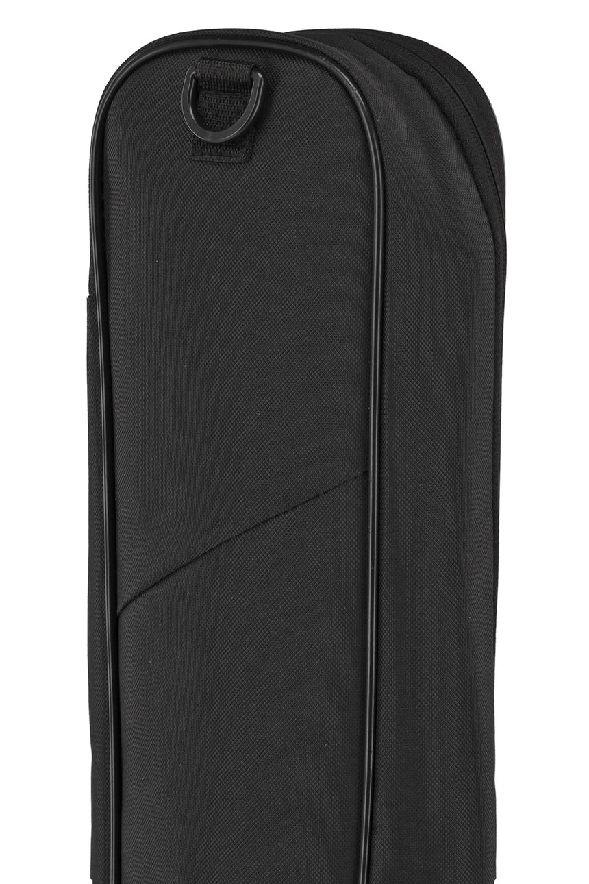 GEWA Basic 5 Konzertgitarrentasche 4/4 in Schwarz – Detail von Trageöse und Gurtbefestigung