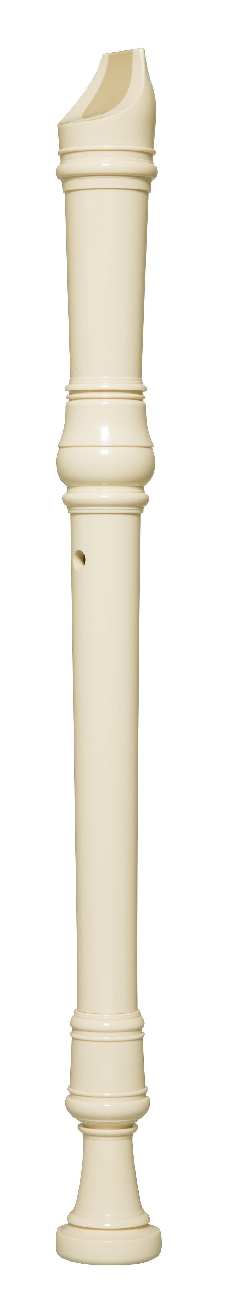 Yamaha YRA-28BIII Altblockflöte in Weiß – Seitenansicht