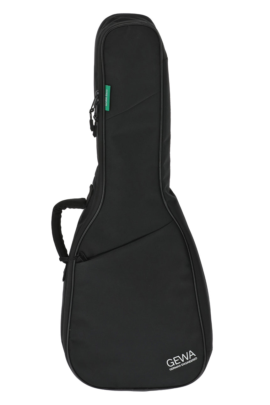 Black GEWA Basic 5 classical guitar bag, size 1/4–1/8 – front view.