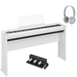 Yamaha Stage Piano P-225 Weiß Bundle mit Ständer, Pedalen und Kopfhörer - Musik-Ebert Gmbh