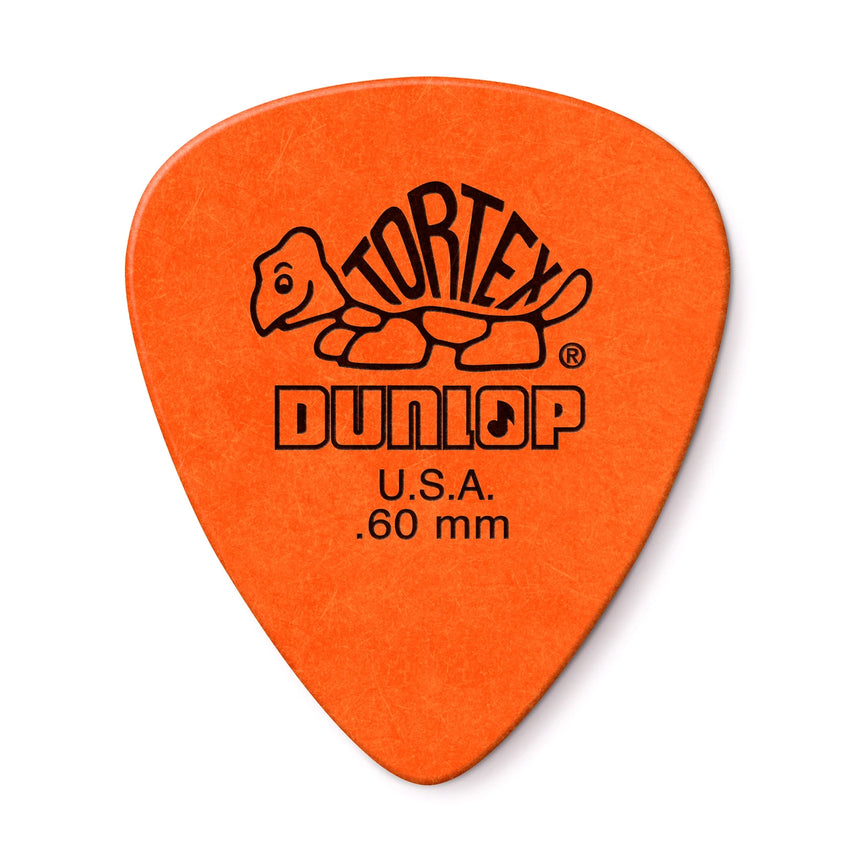 Médiator Dunlop Tortex Standard 0.60 mm, vue de face