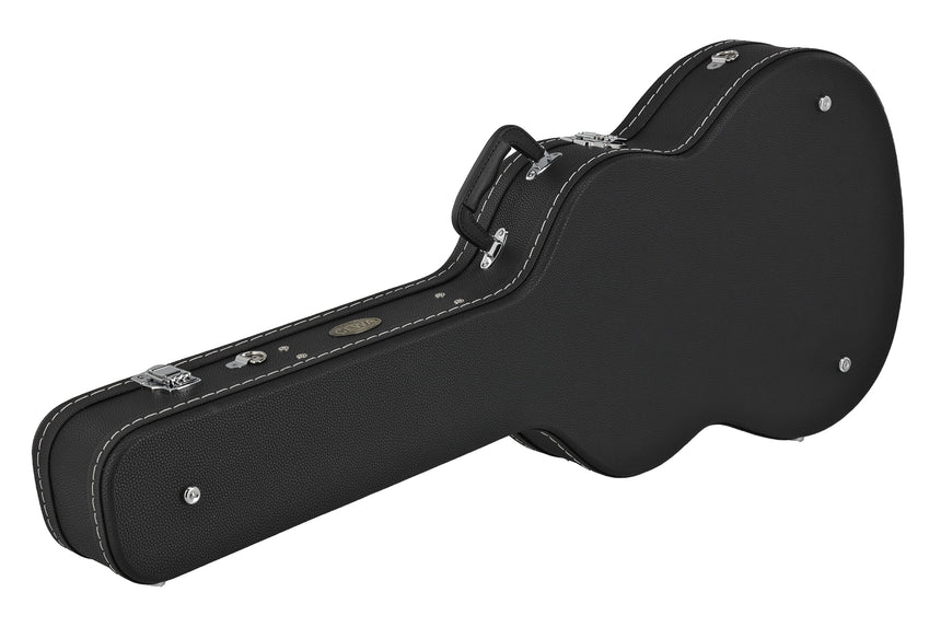 GEWA Arched Top Economy Konzertgitarrenkoffer 523.270, schwarz – Hintere Schrägansicht