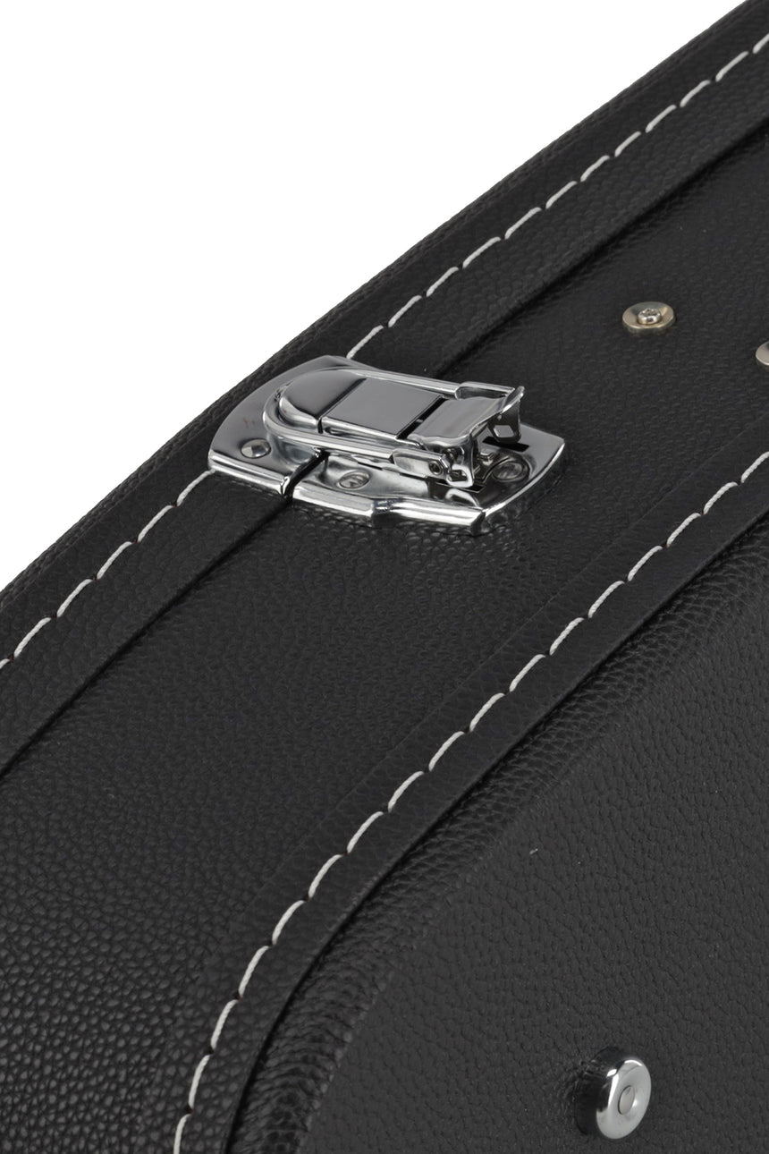 GEWA Flat Top Economy APX guitar case 523.112, black – outer edge and hardware detail