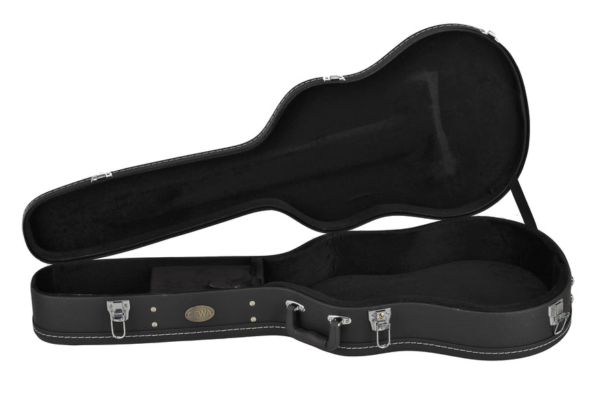 GEWA Flat Top Economy APX guitar case 523.112, black – open interior view