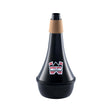 Denis Wick 5527 trombone practice mute, black – front view