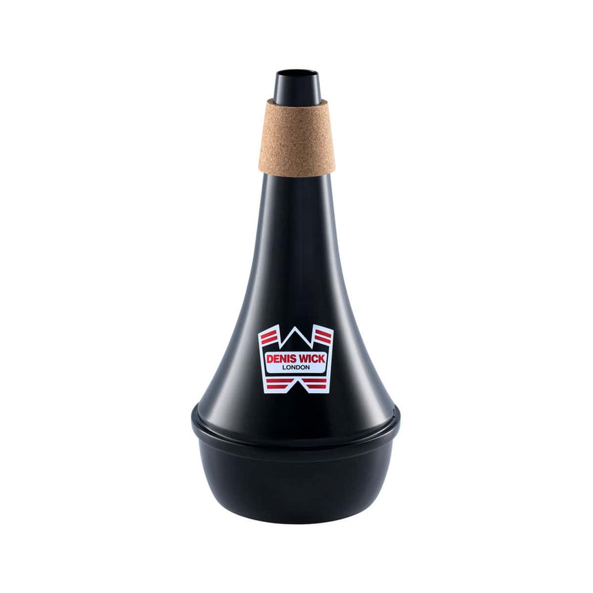 Denis Wick 5527 trombone practice mute, black – front view