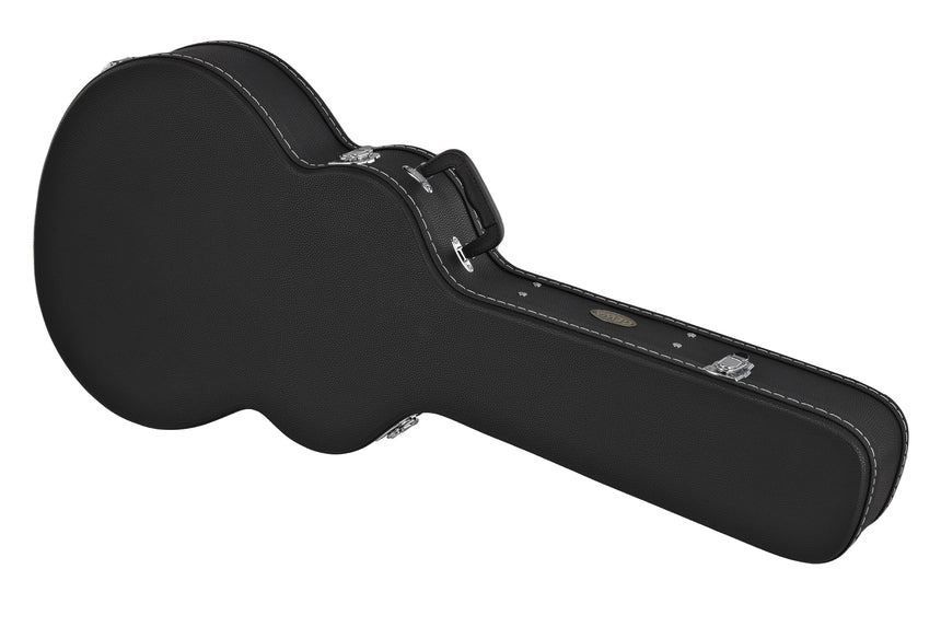 GEWA Flat Top Economy jumbo guitar case 523.114, black – rear three-quarter view