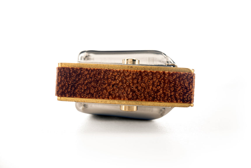 Hohner Blues Harp MS, sommier en bois brun et capots métalliques – extrémité droite