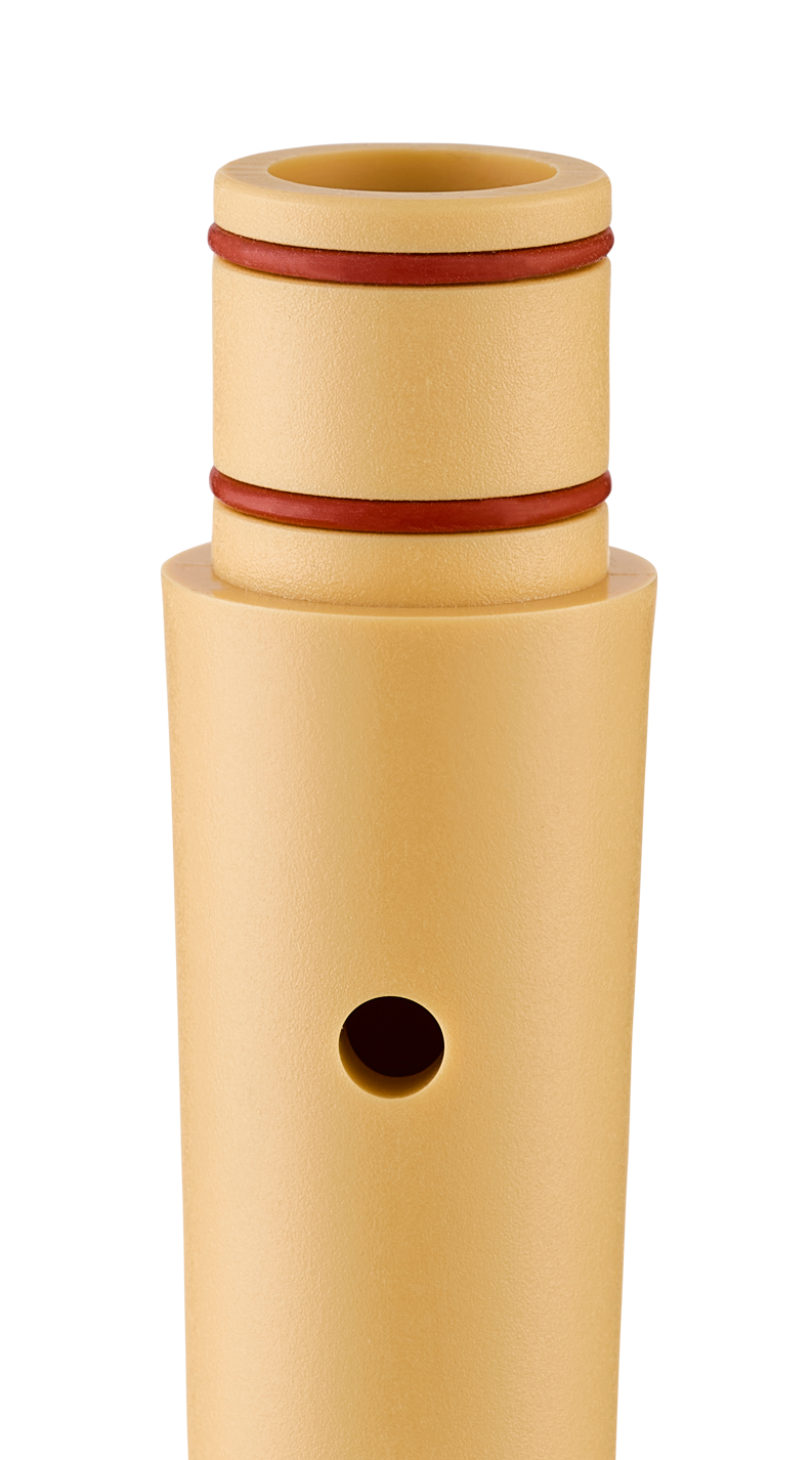 Moeck Flauto 1 1025, plastique crème, doigté allemand – détail de l’assemblage démonté
