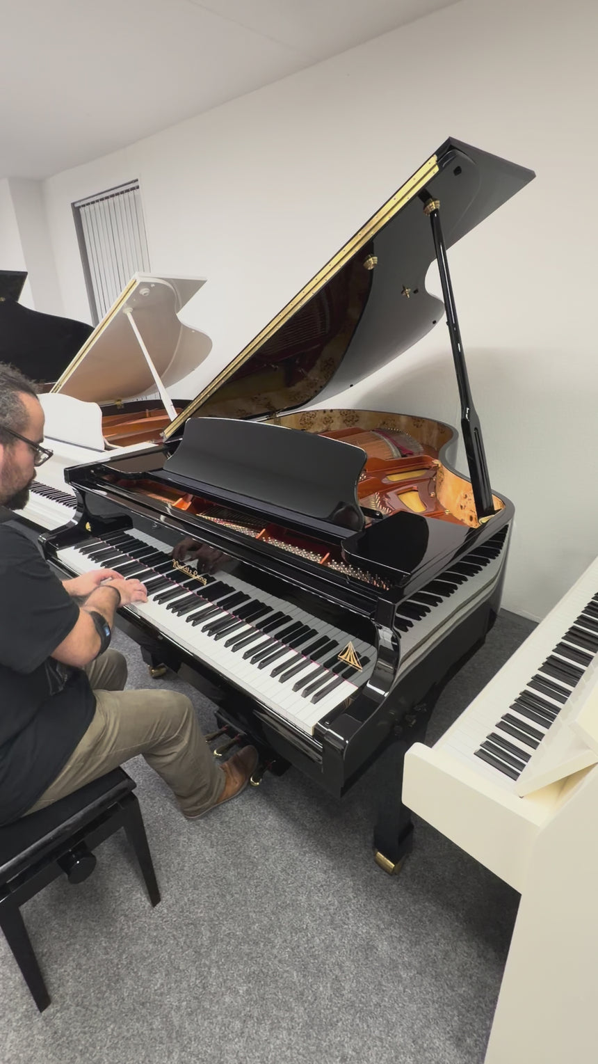 Wendl & Lung Flügel 178 Professional schwarz poliert Occasion Bj. 2008, sehr guter Zustand (gebraucht)