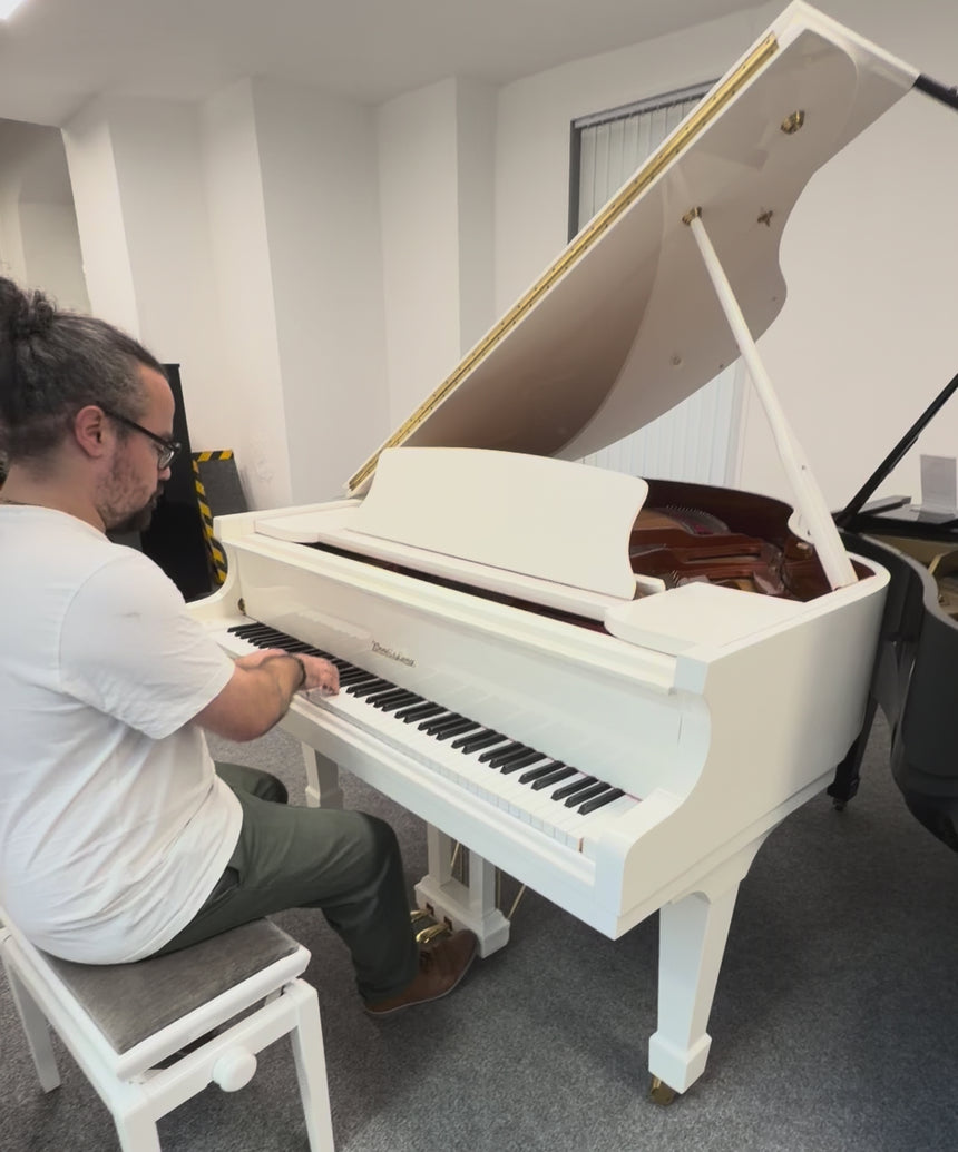 WENDL & LUNG Grand Piano 161 Professional Polished White Pre-Owned Year 2006 (Used)
