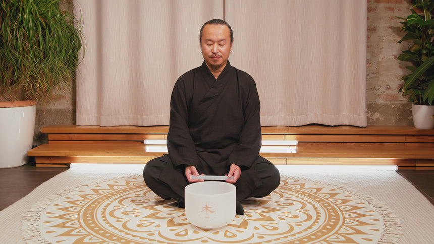 MEINL Sonic Energy 10" TCM Crystal Singing Bowl, Holz 324 Hz TCMCSB10-WD