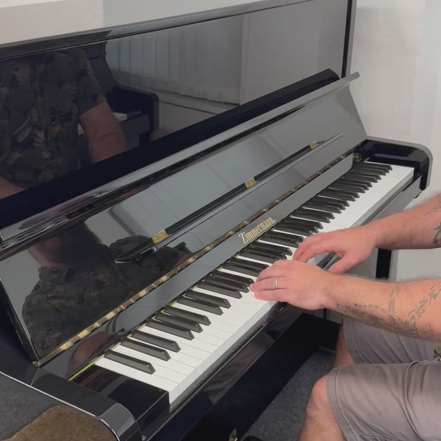 BECHSTEIN - Zimmermann Mod. Z.1 schwarz poliert Original Made in Germany mit Renner Mechanik Bj. 2003 - Bestzustand (gebraucht)