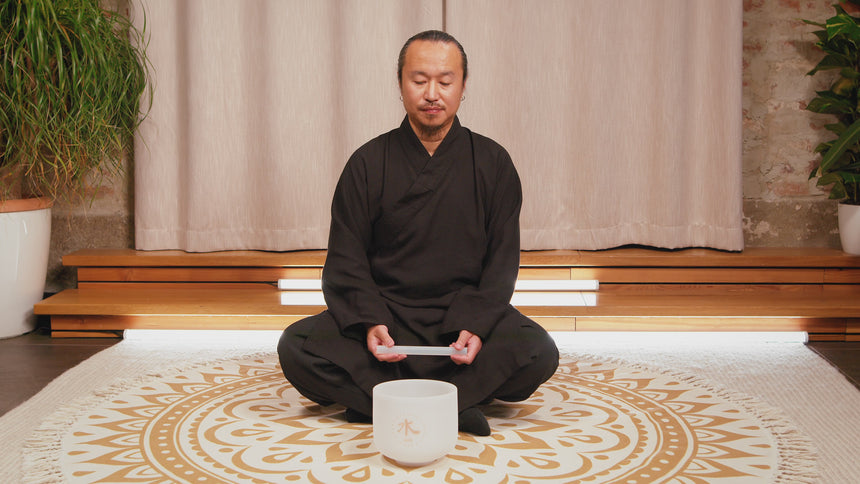 MEINL Sonic Energy 8" TCM Crystal Singing Bowl, Wasser 432 Hz TCMCSB8-WT