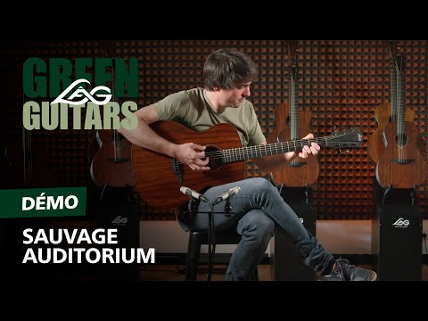 LAG Westerngitarre Brankowood massiv, Sauvage Auditorium mit Tasche
