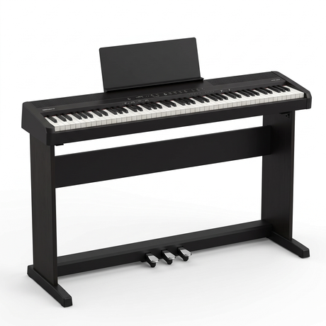 Roland FP-40 pack piano numérique noir avec stand KSF-40 & pédalier KPD-70 – photo du set