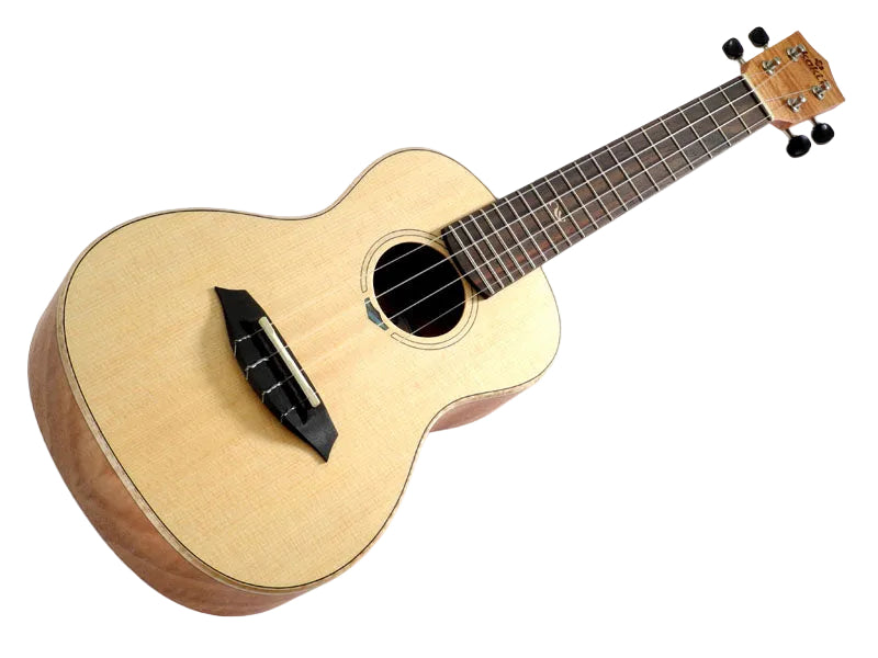 koki'o Massivfichte-Ahorn Concert Ukulele U-SSPLFM-C mit Tasche - Musik-Ebert Gmbh