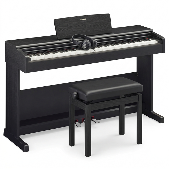 Yamaha YDP-105 Arius Digitalpiano-Bundle Schwarz Matt – Set-Bild