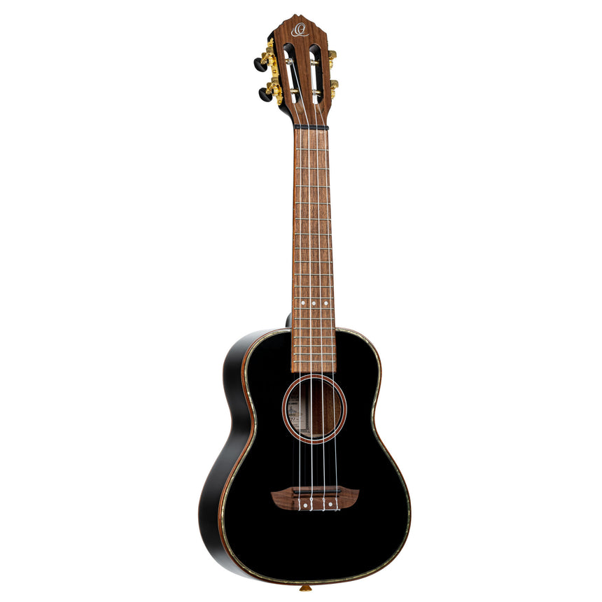 ORTEGA Onyx Series Konzert Ukulele - All Gloss Schwarz + Tasche - Musik-Ebert Gmbh