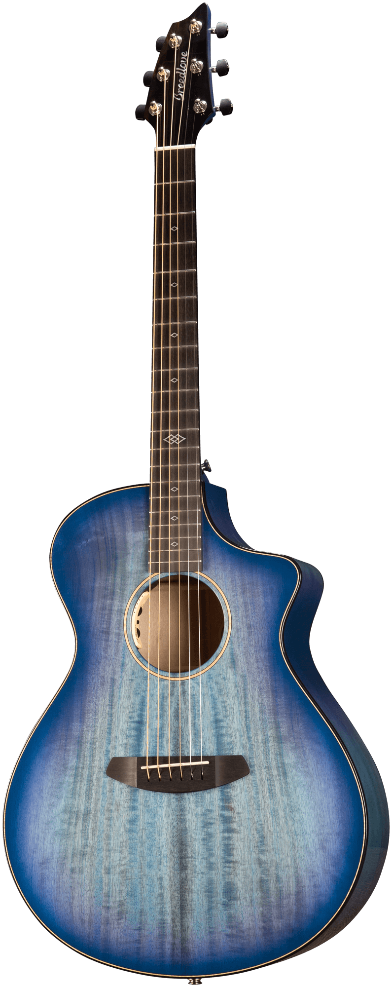 Breedlove Oregon Concert LTD „Blue Eyes“ Limited Edition (1 von 8) Westerngitarre mit Tonabnehmer und Koffer - Musik-Ebert Gmbh