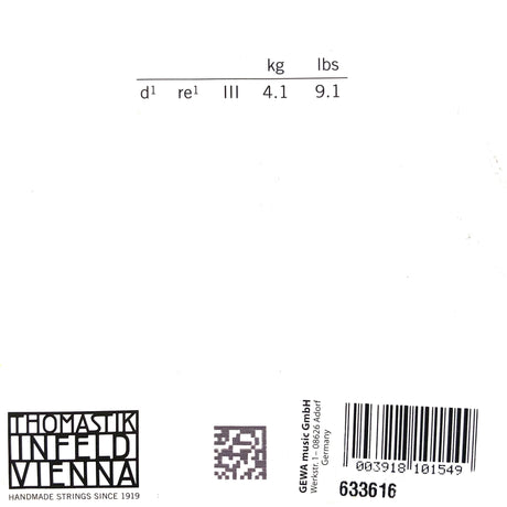 Thomastik Dominant Violin Einzelsaite D 132 mit Kugel 4/4 - Musik-Ebert Gmbh