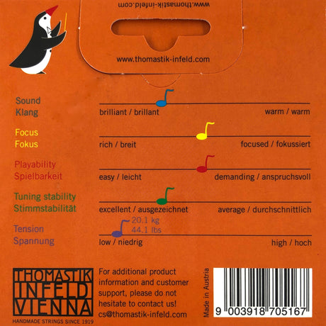 Thomastik Alphayue Synthetic Core Violinsaiten Satz AL100 1/2 - Musik-Ebert Gmbh