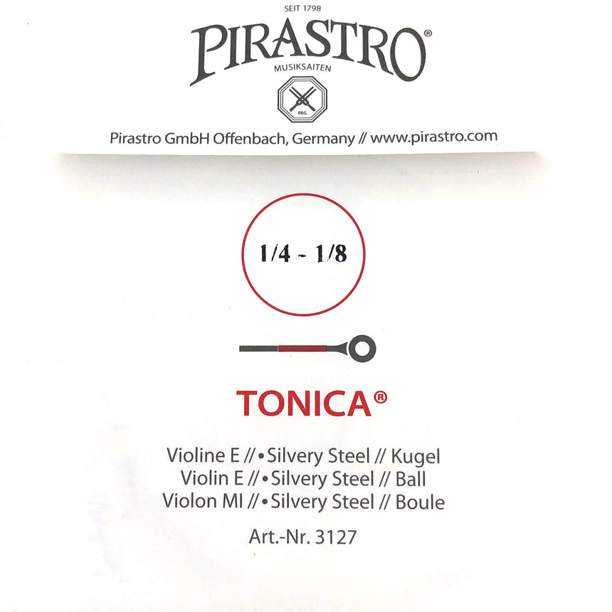 Pirastro Tonica Violin Einzelsaite E mit Kugel 1/4-1/8 - Musik-Ebert Gmbh