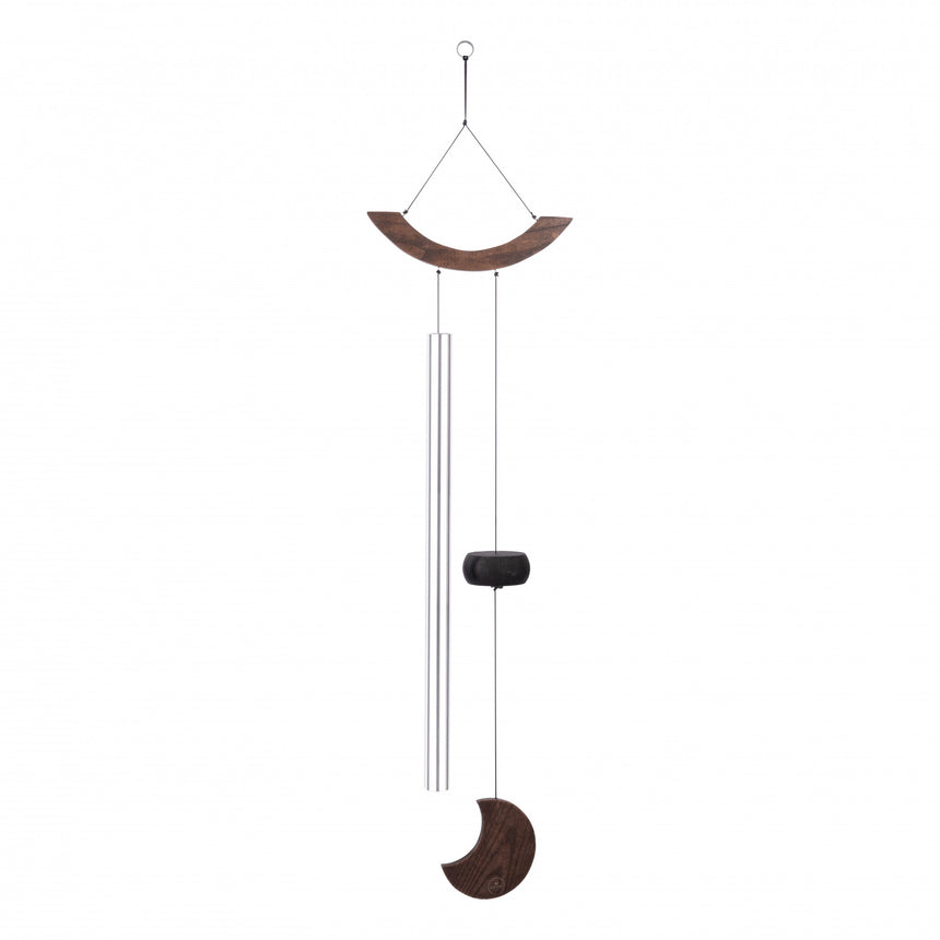 MEINL Sonic Energy Moon Meditation Chime, 49" / 125 cm, 432 Hz, Gebogene Aufhängung, Silber - Musik-Ebert Gmbh