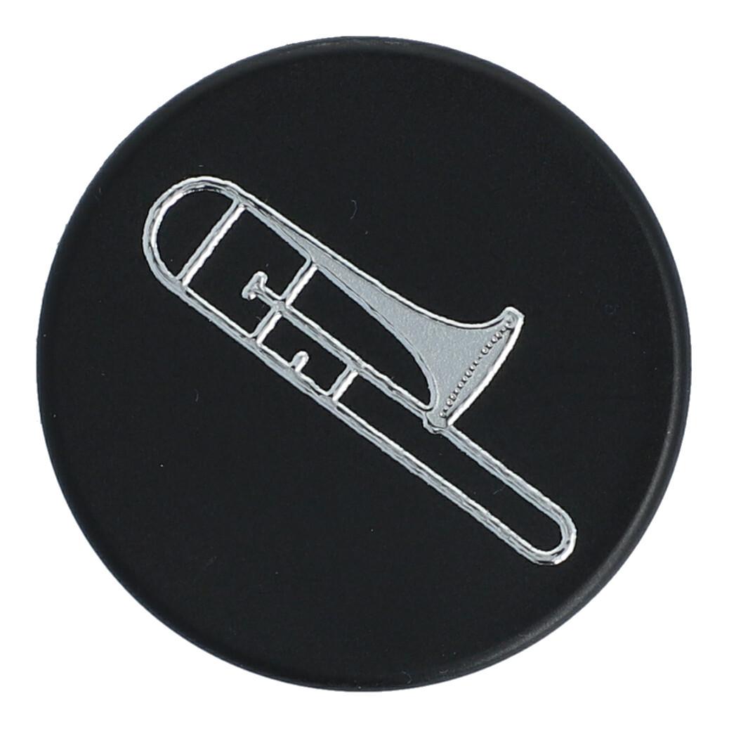 Magnete mit Instrumenten und Musik-Motiven, schwarz/silber - Musik-Ebert Gmbh