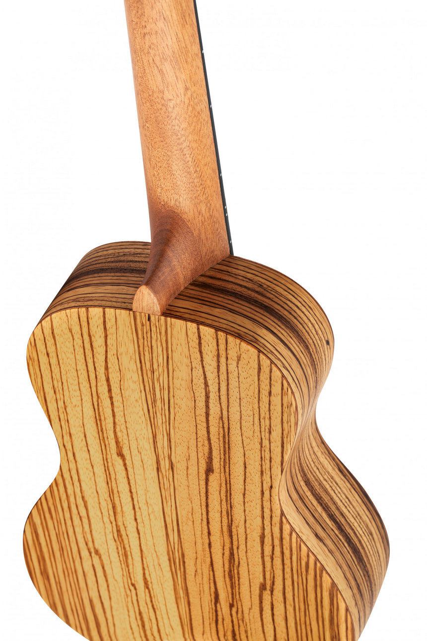 ORTEGA Timber Series Konzert Ukulele - Natur Zebraholz inkl. Tasche - Musik-Ebert Gmbh