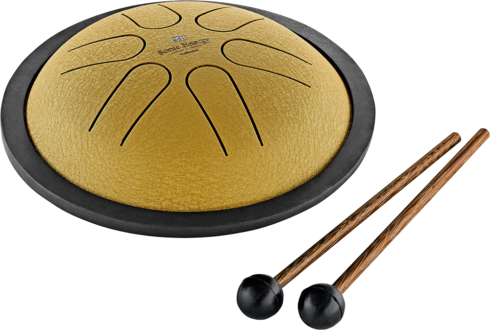 MEINL Sonic Energy Mini Steel Tongue Drum, Gold, B Major - Musik-Ebert Gmbh