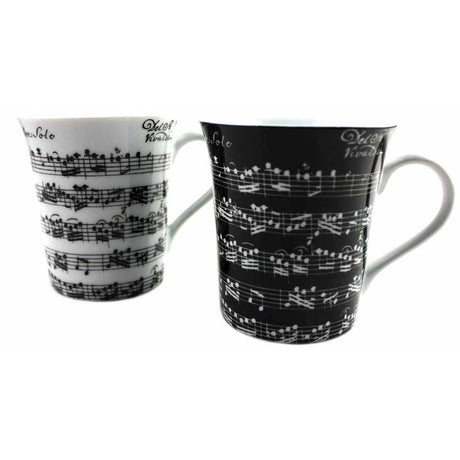 Tasse Vilvaldi mit Noten verschiedene Farben - Musik-Ebert Gmbh