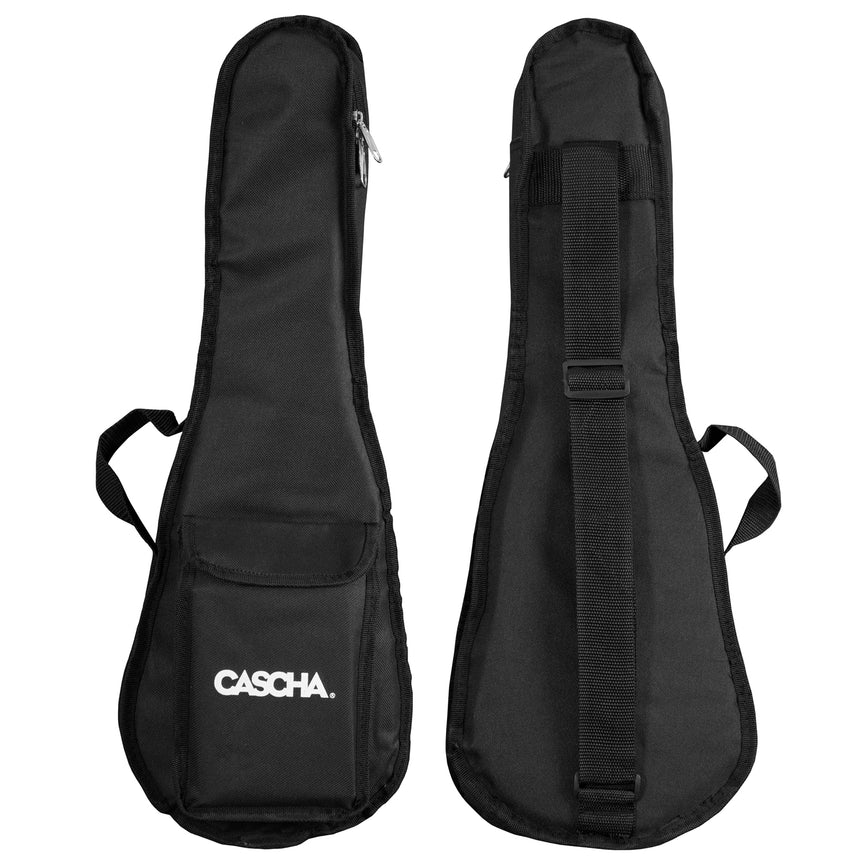 Cascha Konzert Ukulelen Set massive Decke mit Tasche HH2151 - Musik-Ebert Gmbh